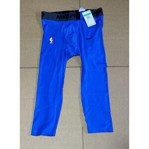 Nike Pro NBA Compression 3/4 Pants Team Issued Dri-Fit Blue (DN1547-403) Sz XL